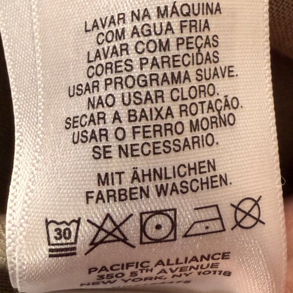 Ellen Tracy size M 100% linen army green decorative zip front short sleeve top - Picture 8 of 10